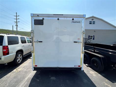 7 X 14 Enclosed Cargo Trailer V Nose And Ramp Gate