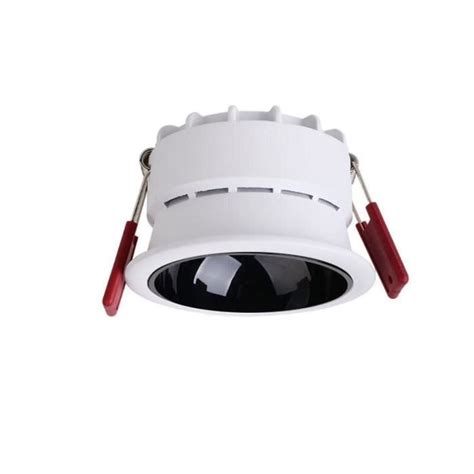 Plafonnier White And Black W Warm White No Dimmable Spot Lumineux Led