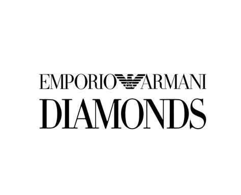 Emporio Armani Diamonds Brand Clothes Logo Symbol Black Design Fashion