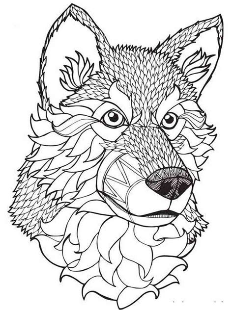 Wolf Coloring Pages For Adults