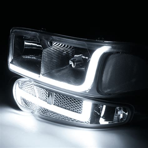 M Auto Switchback Led Tube Drl Headlights Assembly For 2001