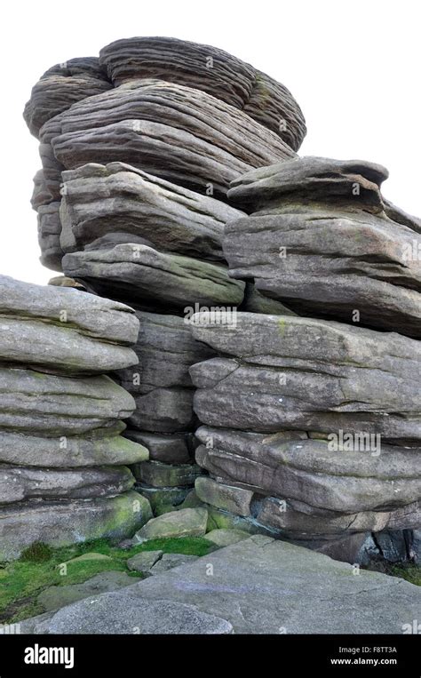 The Wheel Stones on Derwent edge in the Peak District, Derbyshire Stock ...