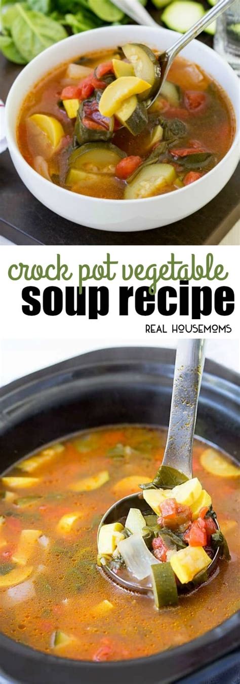 Crock Pot Vegetable Soup With Video ⋆ Real Housemoms