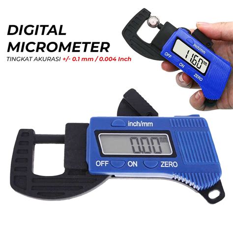 Mikro Meter Digital Carbon Fiber Alat Ukur Sigmat Ketebalan Lazada