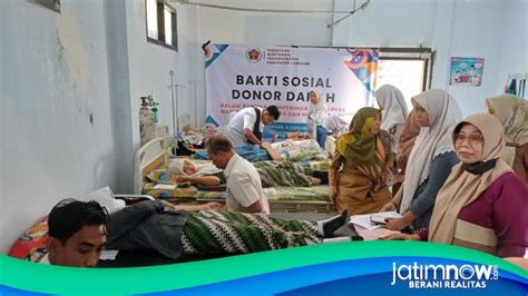 Pwi Lamongan Gelar Donor Darah Sambut Hpn