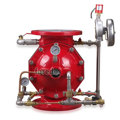 Forede Flange Ductile Iron Diaphragm Fire Deluge Valve For Fire