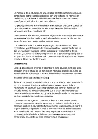 Tema 1 Psicologia De La Educacion Pdf