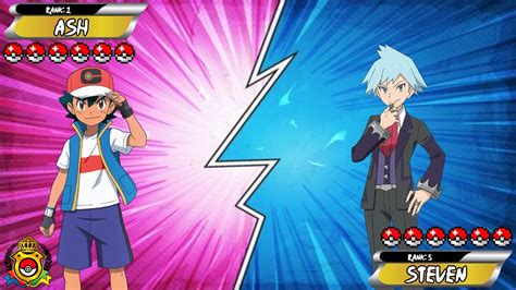 Pokémon Battle Simulator Masters 8 Battle 2 Ash Vs Steven Youtube