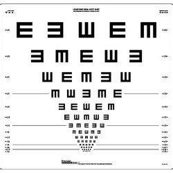 Logmar Illiterate E 4m Distance Chart Health And Care