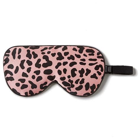 Gioia Casa Pure Silk Sleep Mask Pink Leopard Big W