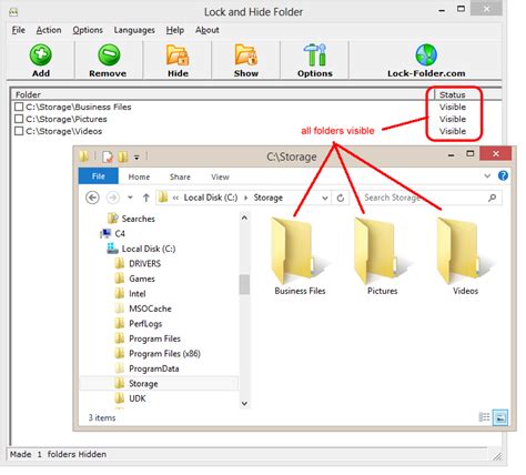 Lock and Hide Folder