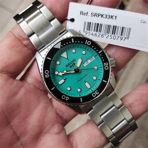 Seiko 5 Sport SRPK33K1 SRPK33K SRPK33 Teal Dial Men S Fashion Watches