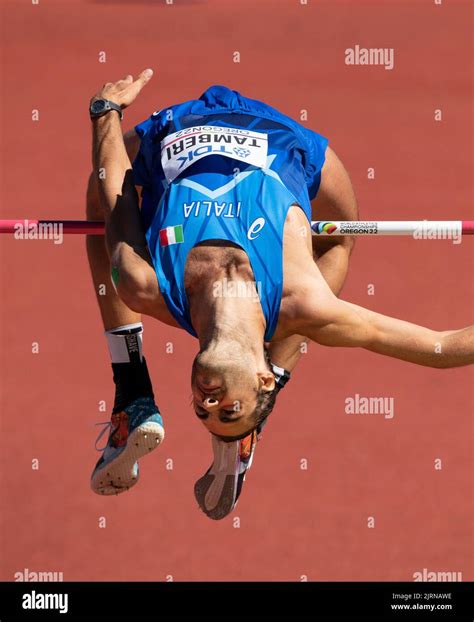 Gianmarco Tamberi Of Italy Competing In The Mens High Jump Heats At