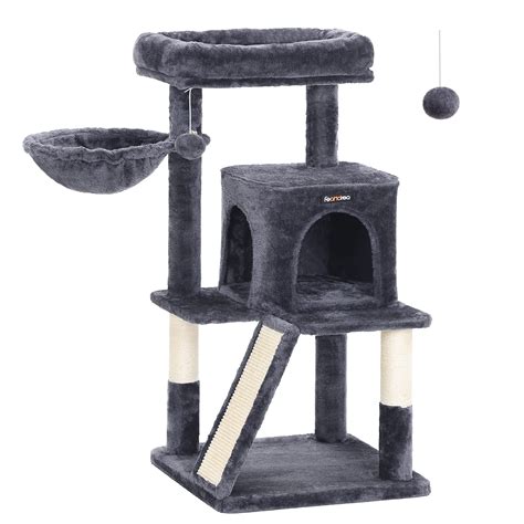 Feandrea Cat Tree Small Cat Tower With Widened Perch For Large Cats