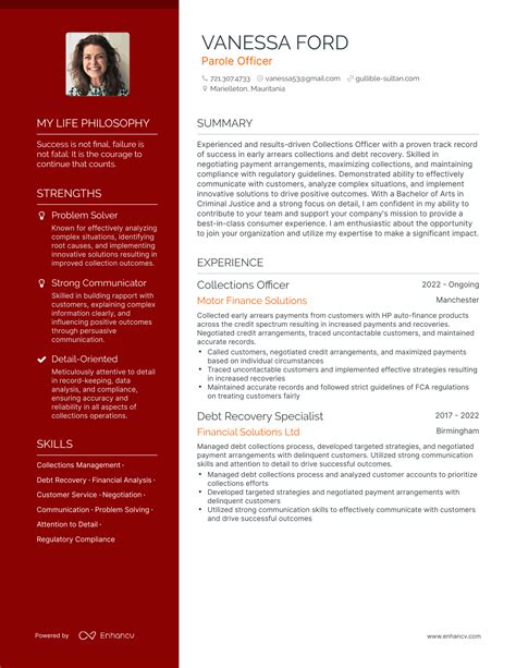 3 Successful Parole Officer Resume Examples And Writing Tips For 2024