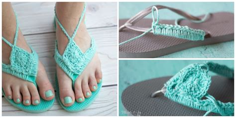 Crochet Flip Flops Upcycle Crochet Kingdom