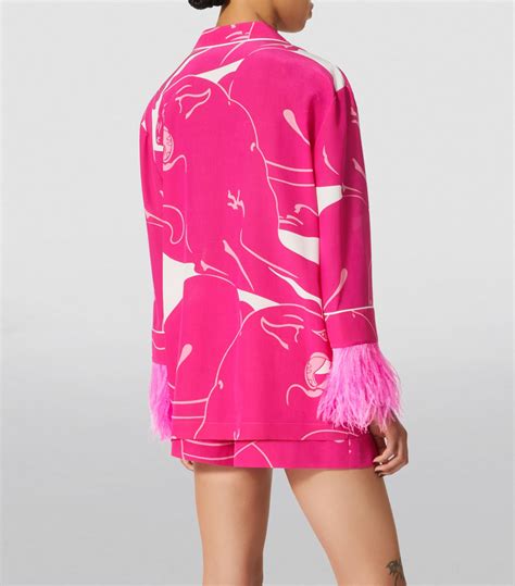 Valentino Silk Panther Blouse Harrods Hk