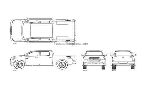 Toyota Tundra Free Cad Drawings