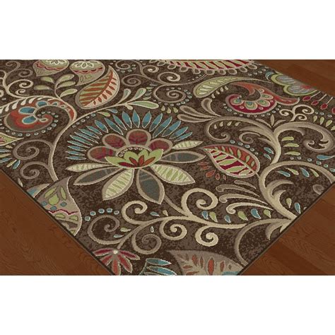 Caprice Mid Century Modern Floral Indoor Area Rug Bed Bath Beyond