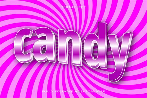 Candy Editable Text Effect Graphic By Maulida Graphics · Creative Fabrica