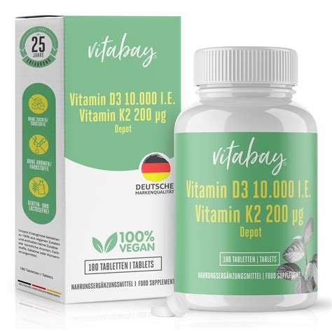 Vitabay Vitamin D I E K Mcg Depot Tabletten St