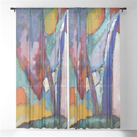 Wassily Kandinsky The Waterfall Sheer Curtain By Jon Baran Society6