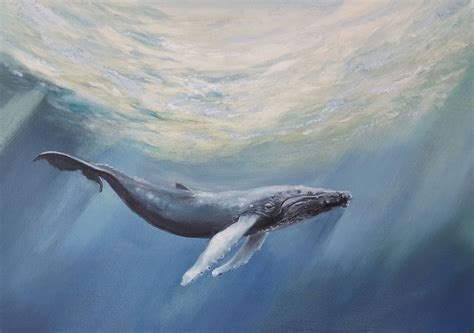 Whale Painting By Kelly Harwood Whale Painting Whale Lovers Art