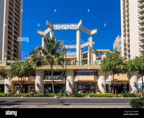 Retail Outlets On Kalakaua Avenue On August 5 2016 In Waikiki Hawaii