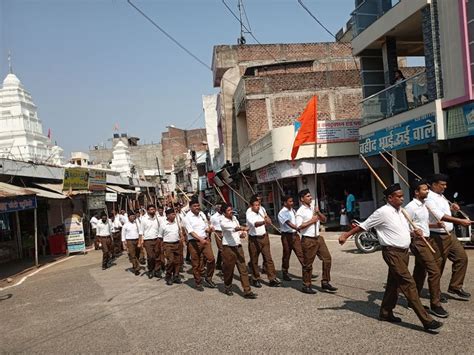 Road Procession Taken Out On The Occasion Of Vijayadashami In Ashta