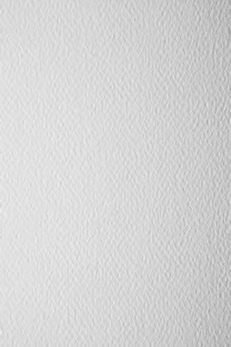 Netuno 20 x Craft Paper White Textured on Both Sides DIN A4 210 x 297 ...