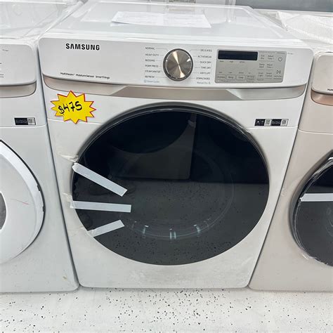 Samsung 7 5 Cu Ft Smart Electric Dryer With Steam Sanitize In White Alpha Appliances