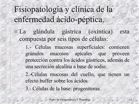 Fisiopatolog A Y Cl Nica De La Enfermedad Cido P Ptica Ppt