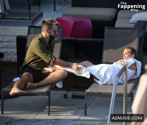 Annalynne Mccord Rocks Red Bikini At La Hotel Pool AZNude