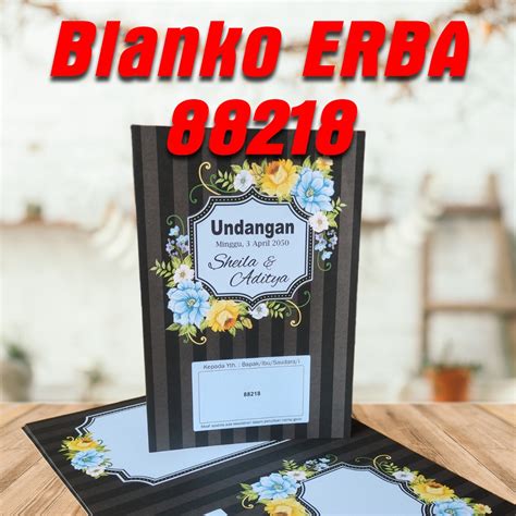 Jual Erba 88218 Blangko Undangan Shopee Indonesia