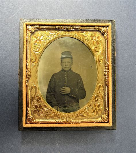 Antique Civil War Confederate Soldier Daguerreotype Photograph