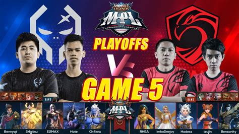 Execration Vs Cignal Ultra Playoffs Game Mpl Ph Season Youtube