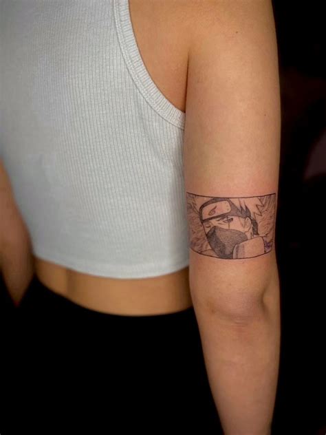 Kakashi Hatake Tattoo Naruto Tattoo Tattoos Back Of Arm Tattoo