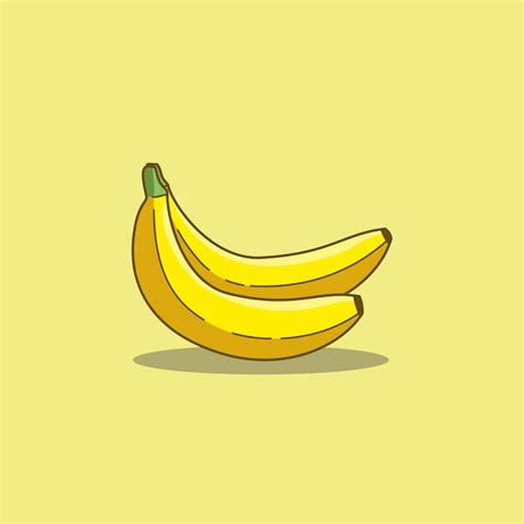 Premium Vector A Simple Vector Of A Banana Fruit