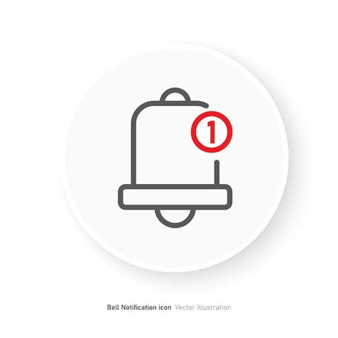 Premium Vector Notification Bell Icon Vector Illustration