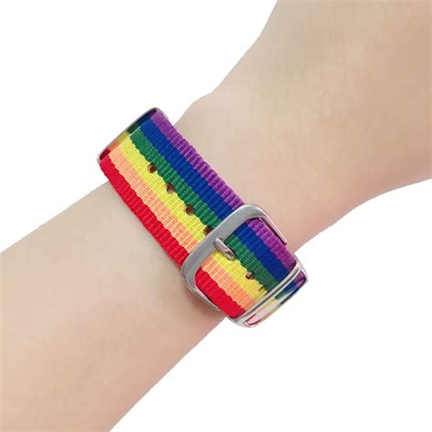 Braccialetti Arcobaleno In Nylon Bracciale Con Motivo Arcobaleno Gay