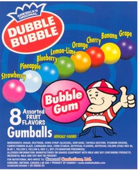 1 Gumballs Dubble Bubble 850 Count Case Double Bubble