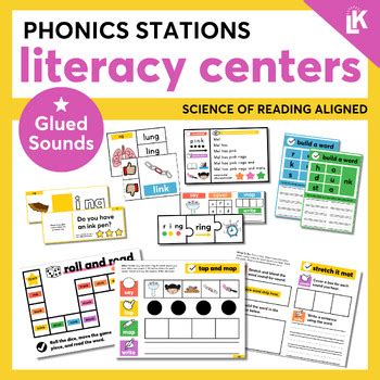 Ng Nk Glued Sounds Phonics Literacy Station Centers Science Of Reading