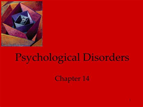 1 Psychological Disorders Chapter Psychological Disorders Perspectives