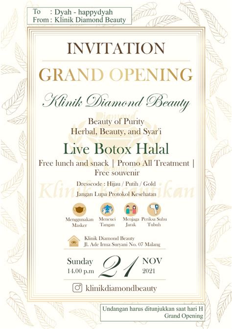 Grand Opening Diamond Beauty Klinik Kecantikan Di Malang Happy Dyah