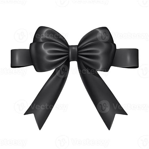 AI generated black bow tie isolated on transparent background 35122096 PNG