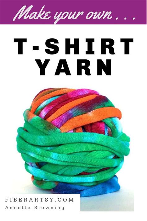 How To Make Tshirt Yarn It S So Easy Fiberartsy T Shirt Yarn