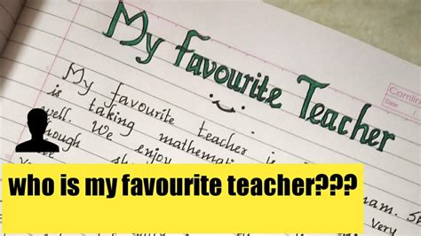 My Best Teacher Essay – Telegraph