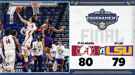 Alabama Crimson Tide Men S Basketball Team Wins SEC Tournament Title