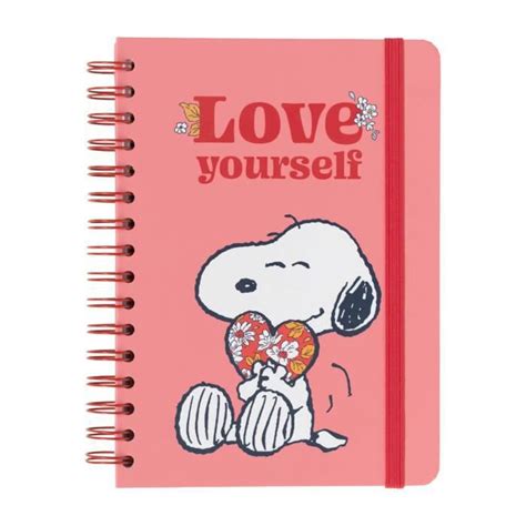 Carnet De Notes A5 Snoopy Love Yourself Cdiscount Beaux Arts Et