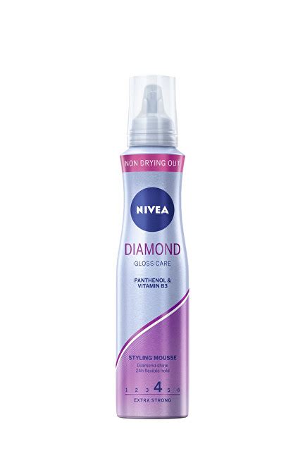 Nivea Diamond Gloss Care Styling Mouse 150 ml 150ml modeliavimo priemonė